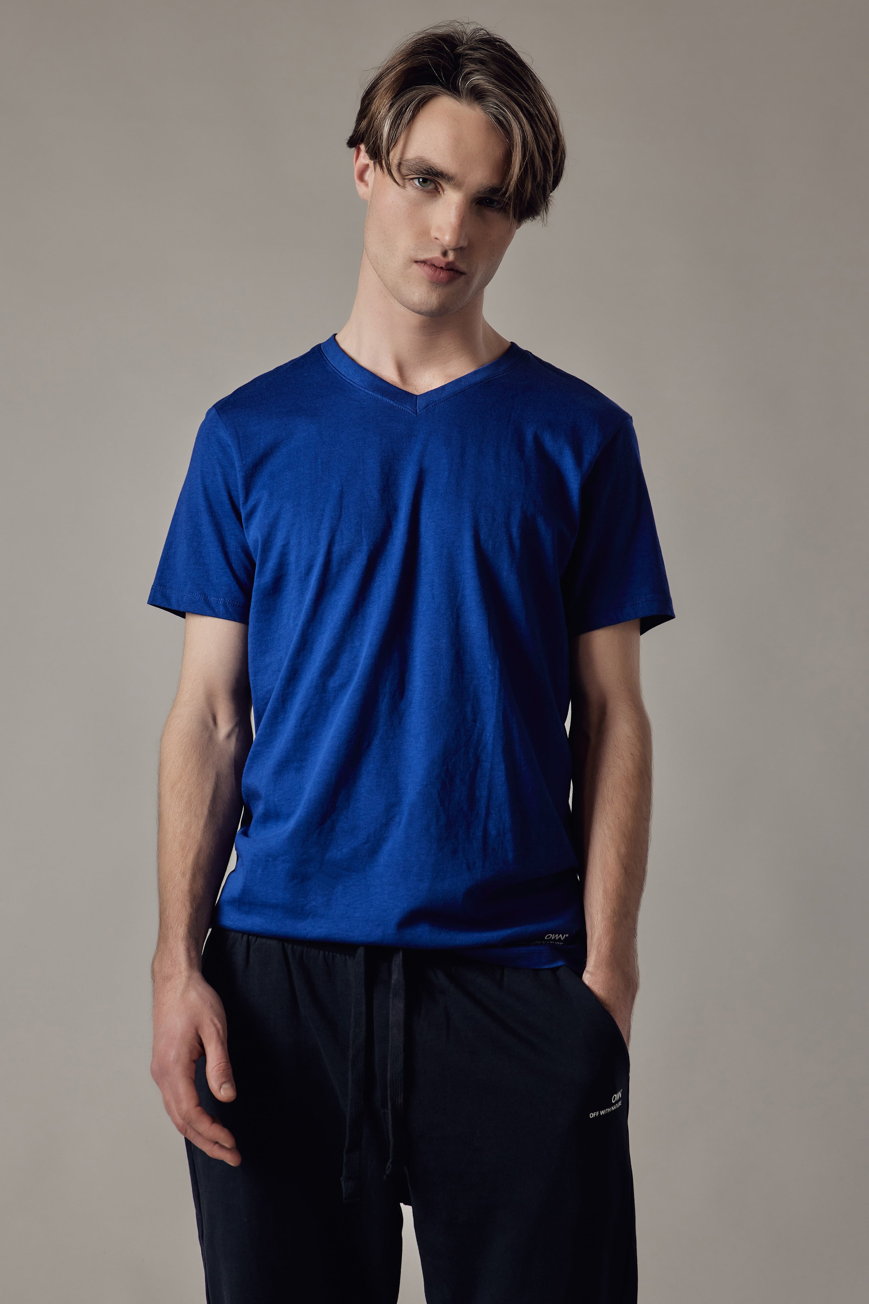 Royal Blue V-Neck T-Shirt