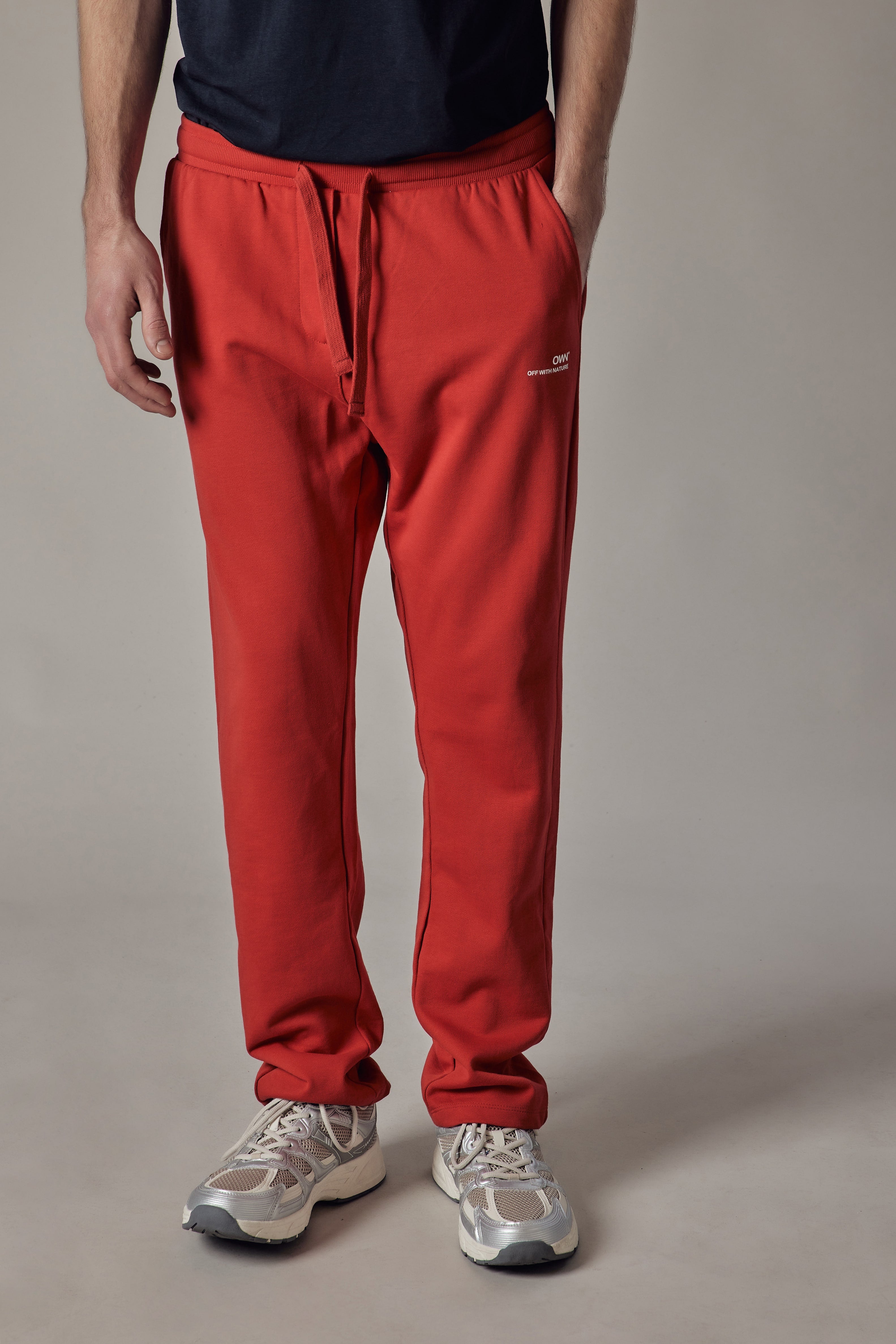 Joggers Dritti Rosso
