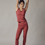 Set Technical Leggings + Pomegranate Sports Tank Top