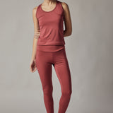 Set Technical Leggings + Pomegranate Sports Tank Top