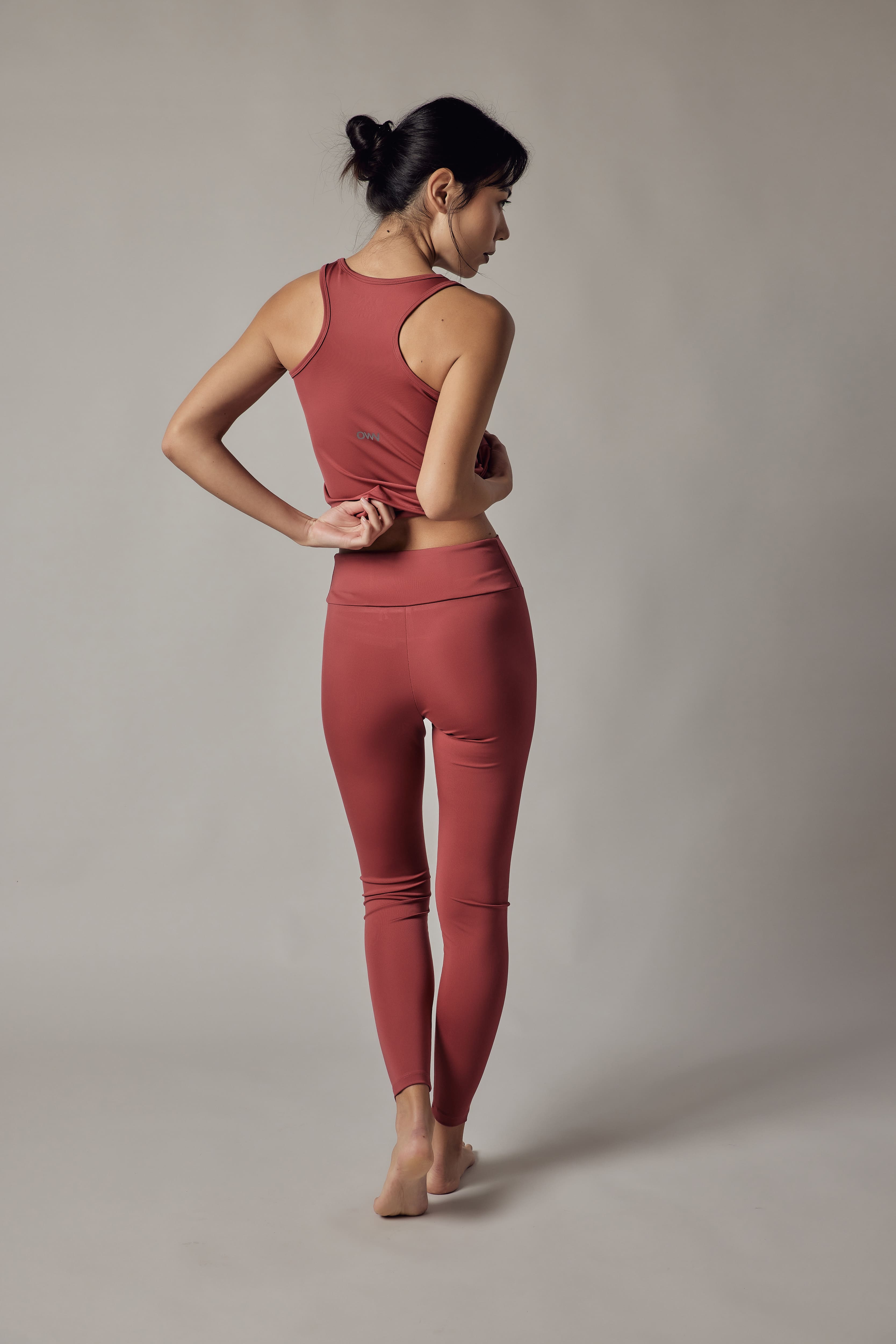Leggings Sportivo alla Caviglia Melograno