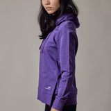 Purple Hoodie with Side Slits