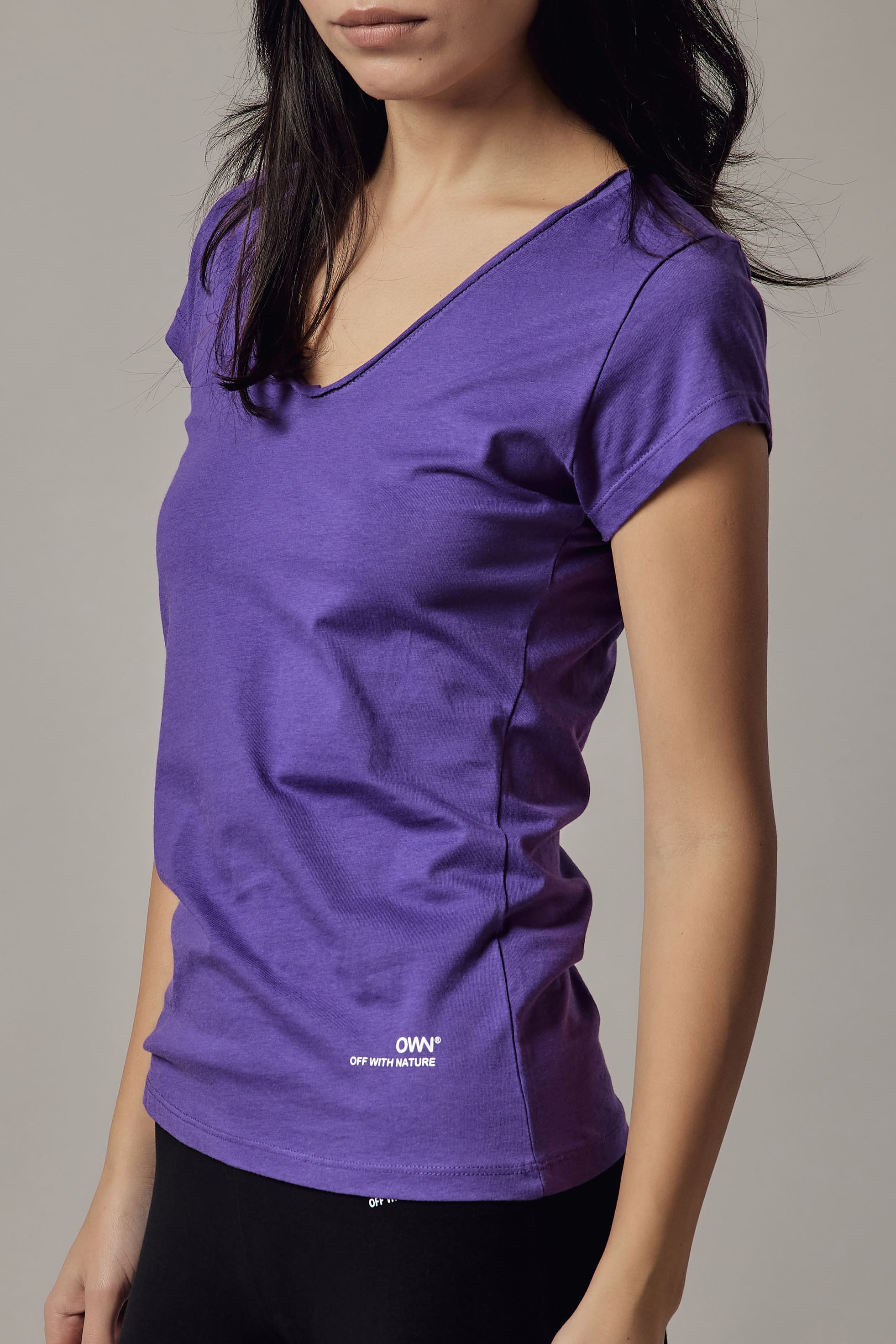 Violet V-Neck T-Shirt