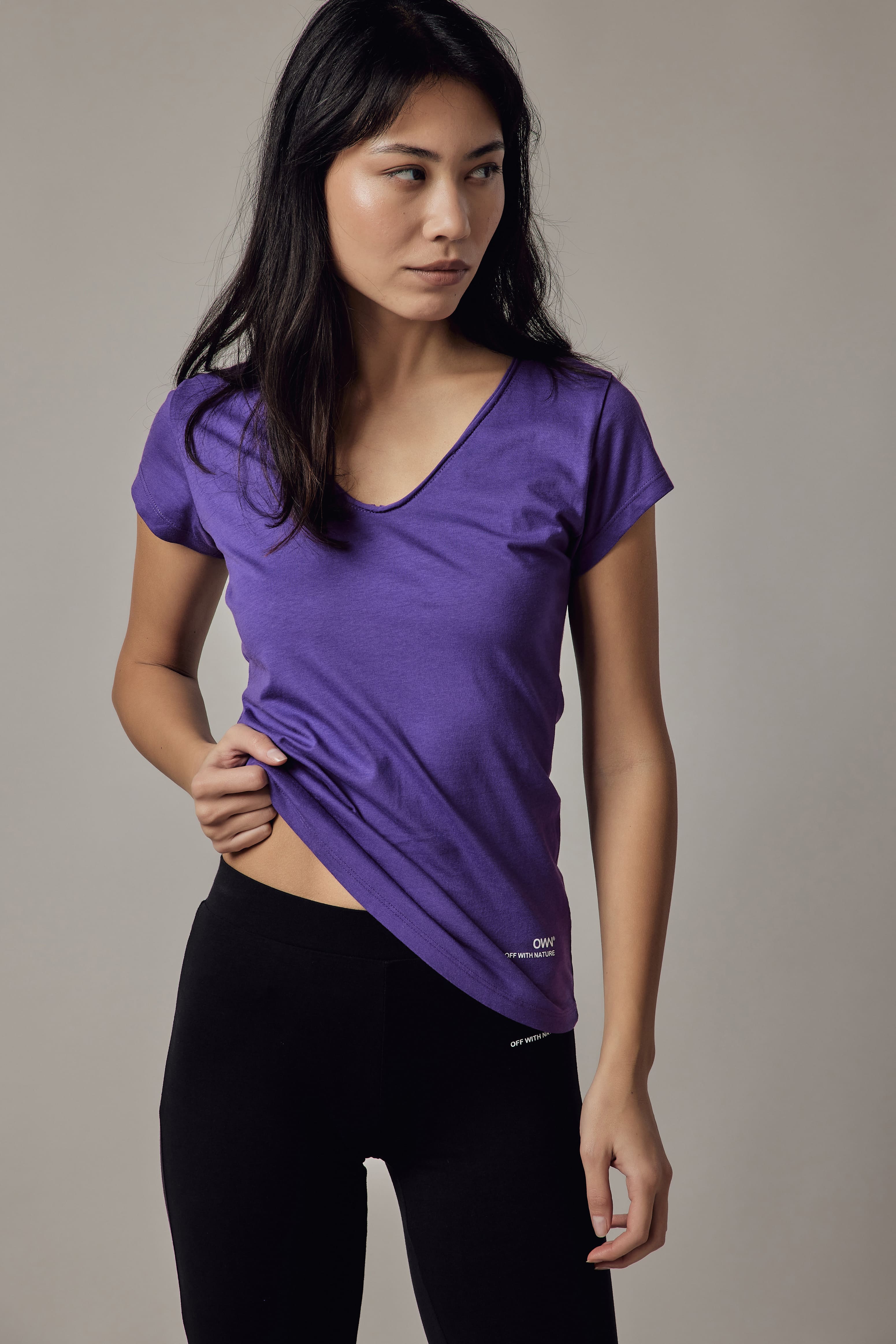 Violet V-Neck T-Shirt