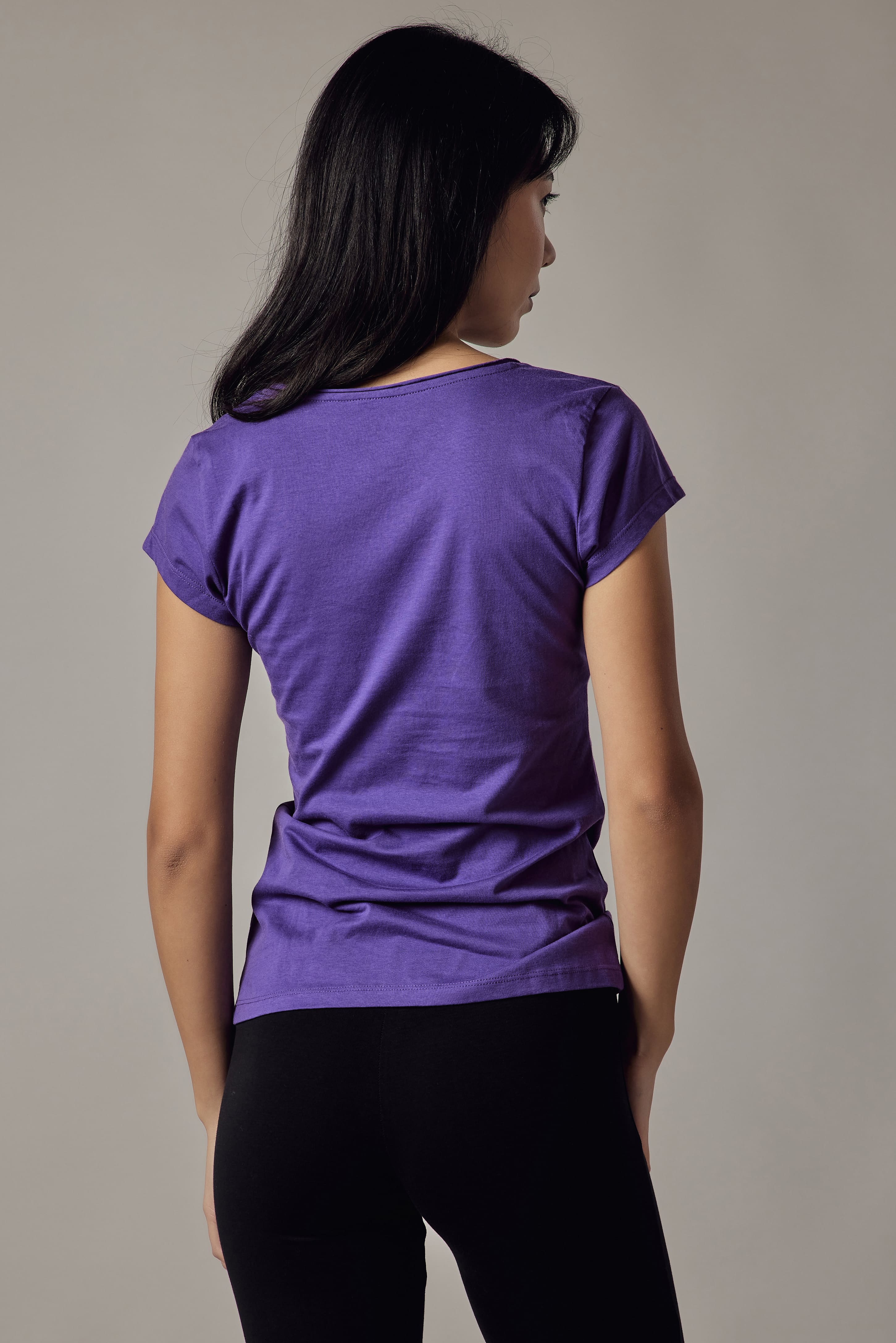 Violet V-Neck T-Shirt