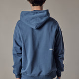 Set Felpa con Cappuccio + Joggers Loose Fit – Blu Polvere