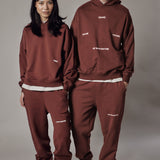 Set Felpa con Cappuccio + Joggers Loose Fit – Dusty Burnt