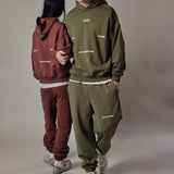 Set Felpa con Cappuccio + Joggers Loose Fit – Dusty Sage