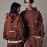 Set Felpa con Cappuccio + Joggers Loose Fit – Dusty Burnt