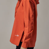 Tomato Hoodie with Side Slits