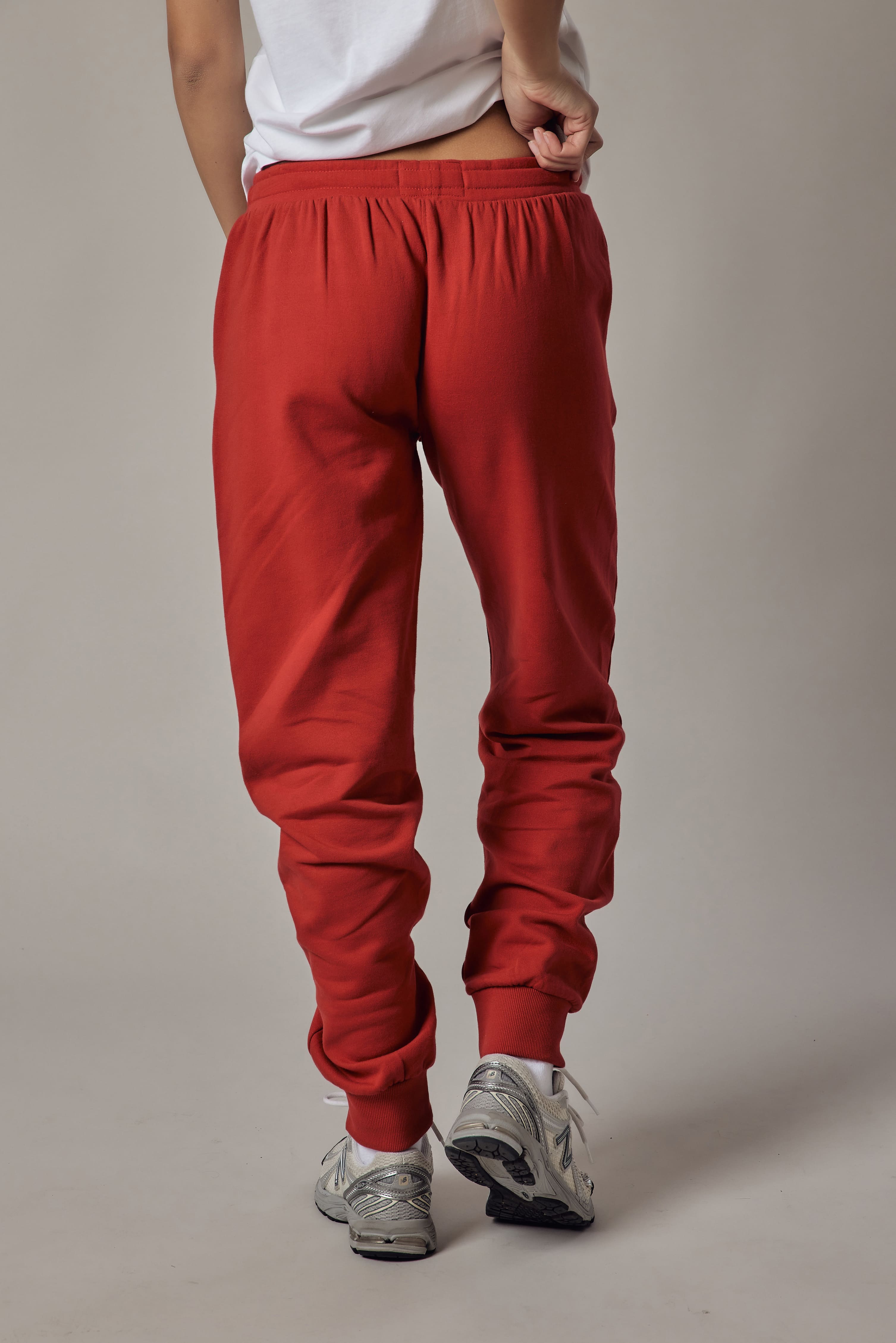 Joggers Felpati Rosso