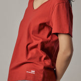Deep Neck Red T-Shirt