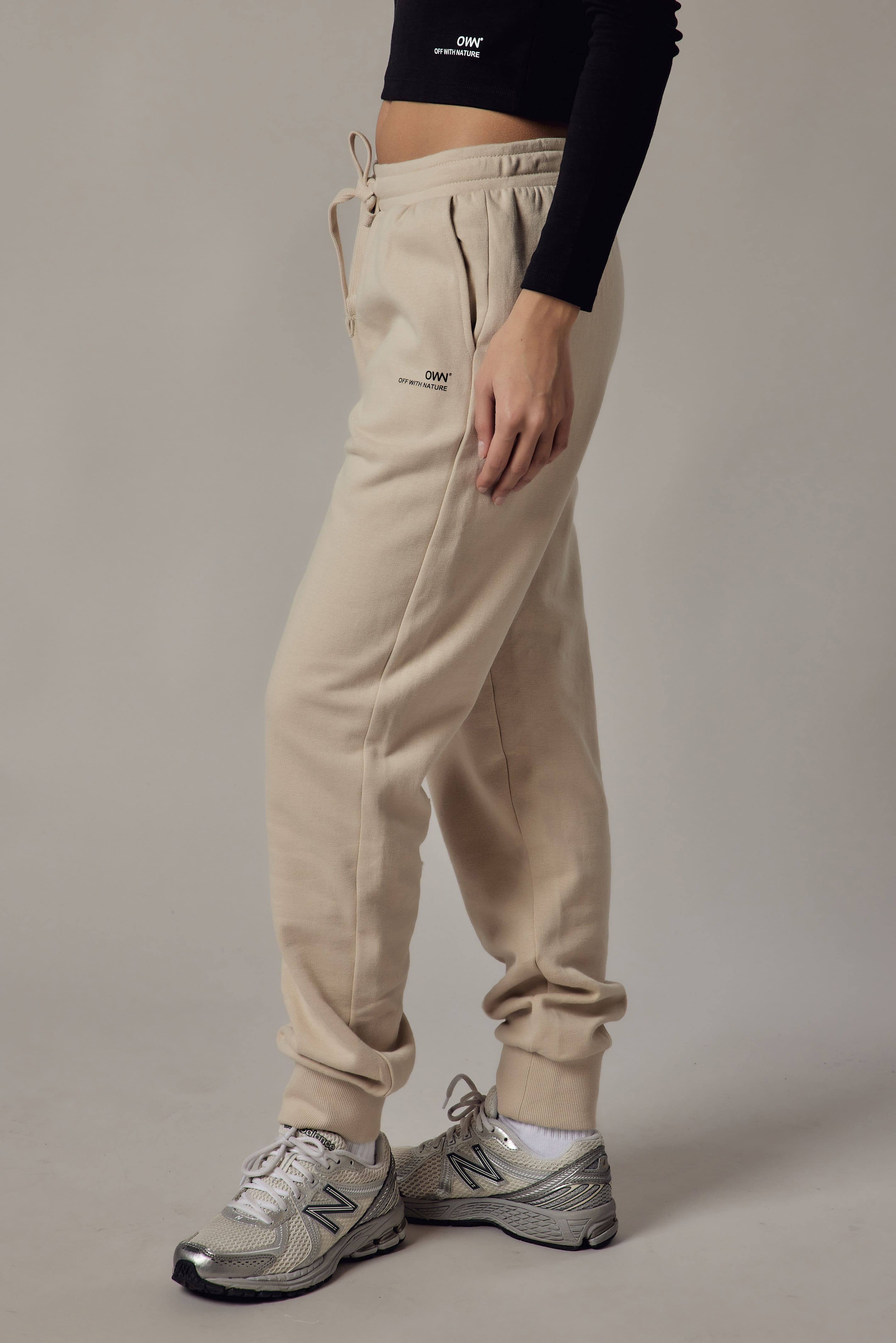 Joggers Felpati Ecru