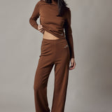 Panta Palazzo in Interlock Peanut