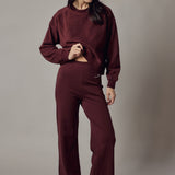 Panta Palazzo in Interlock Prune