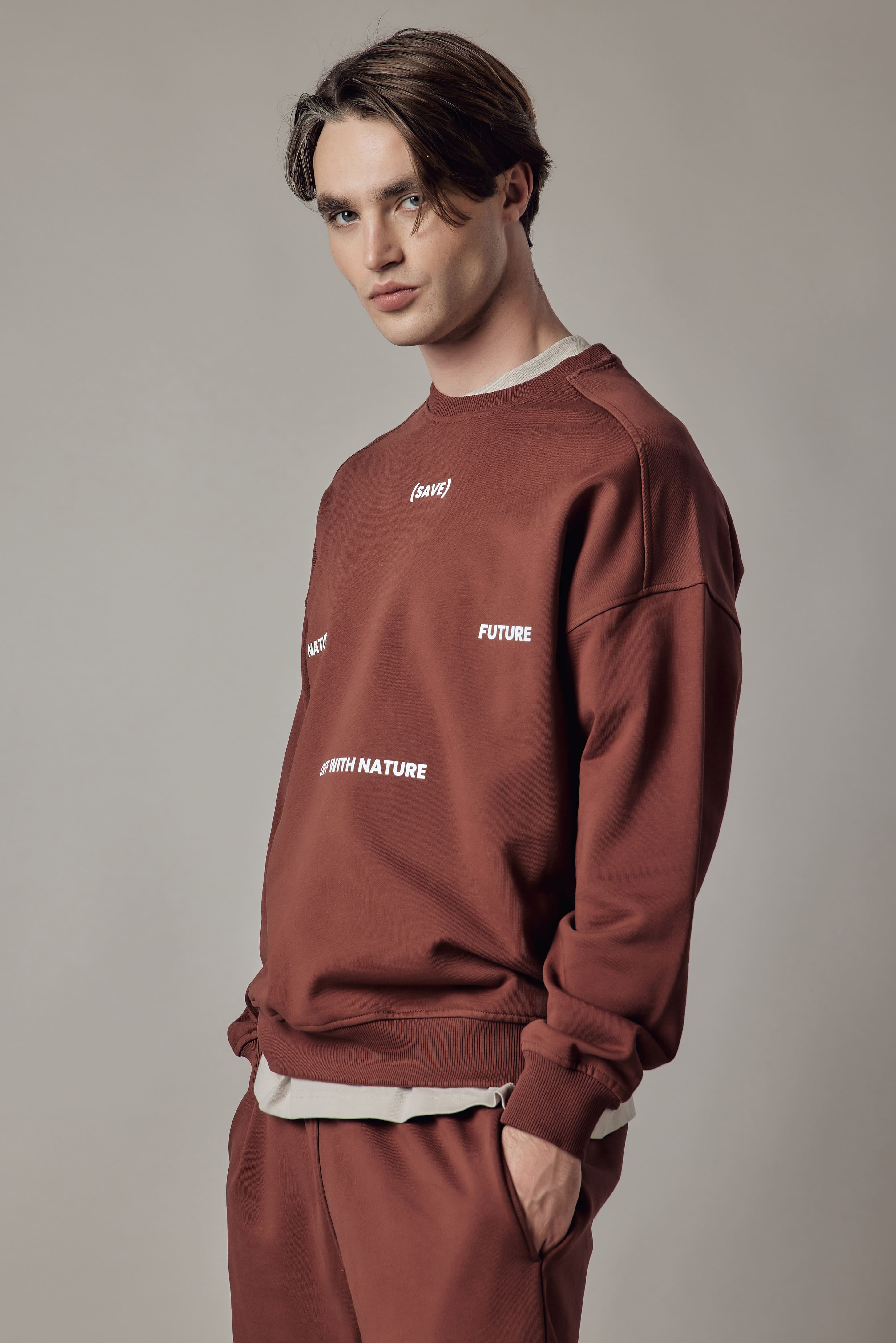 Loose Fit Crewneck Sweatshirt