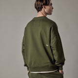 Loose Fit Crewneck Sweatshirt + Joggers Set – Dusty Sage