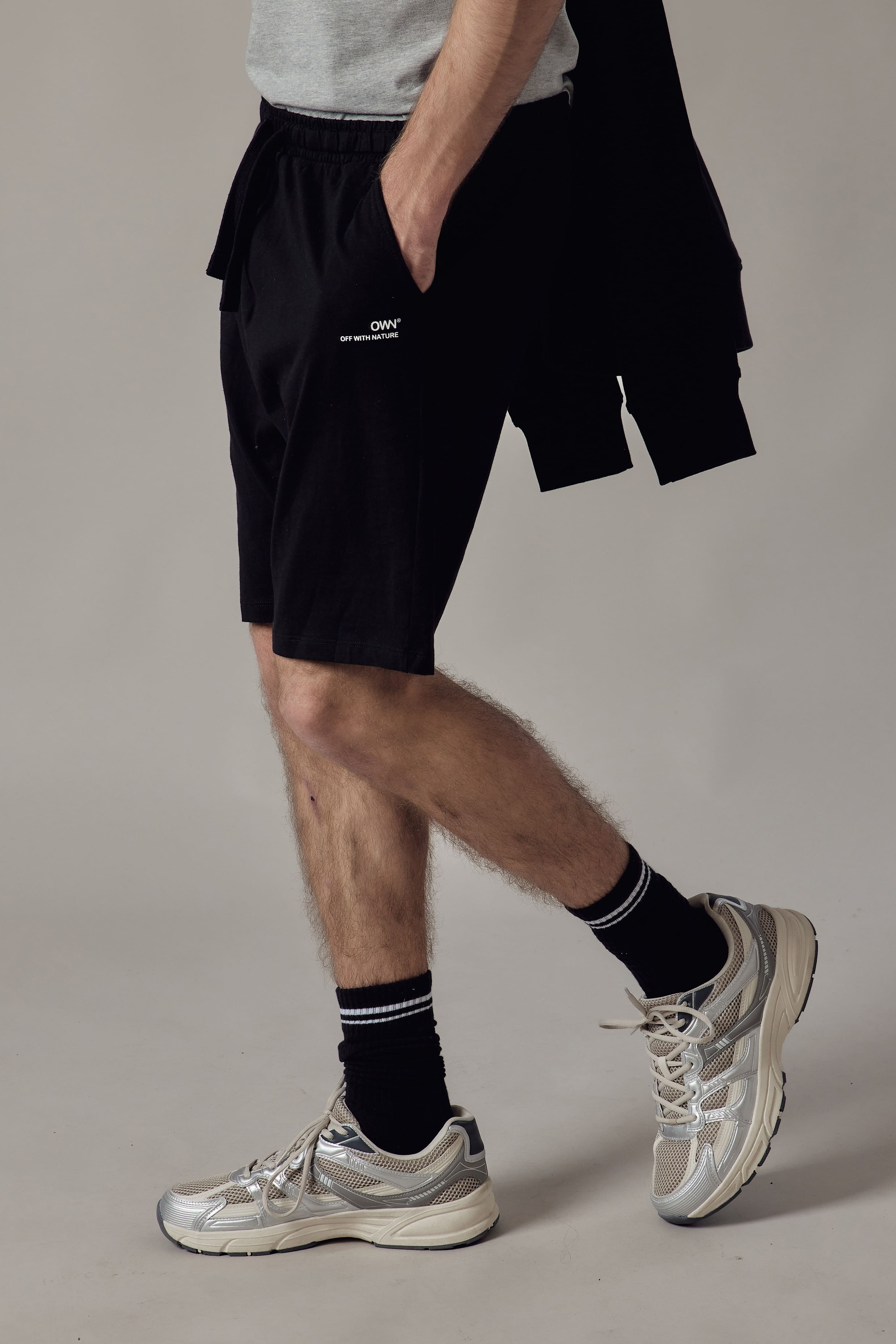 Pantaloncino in Jersey Nero