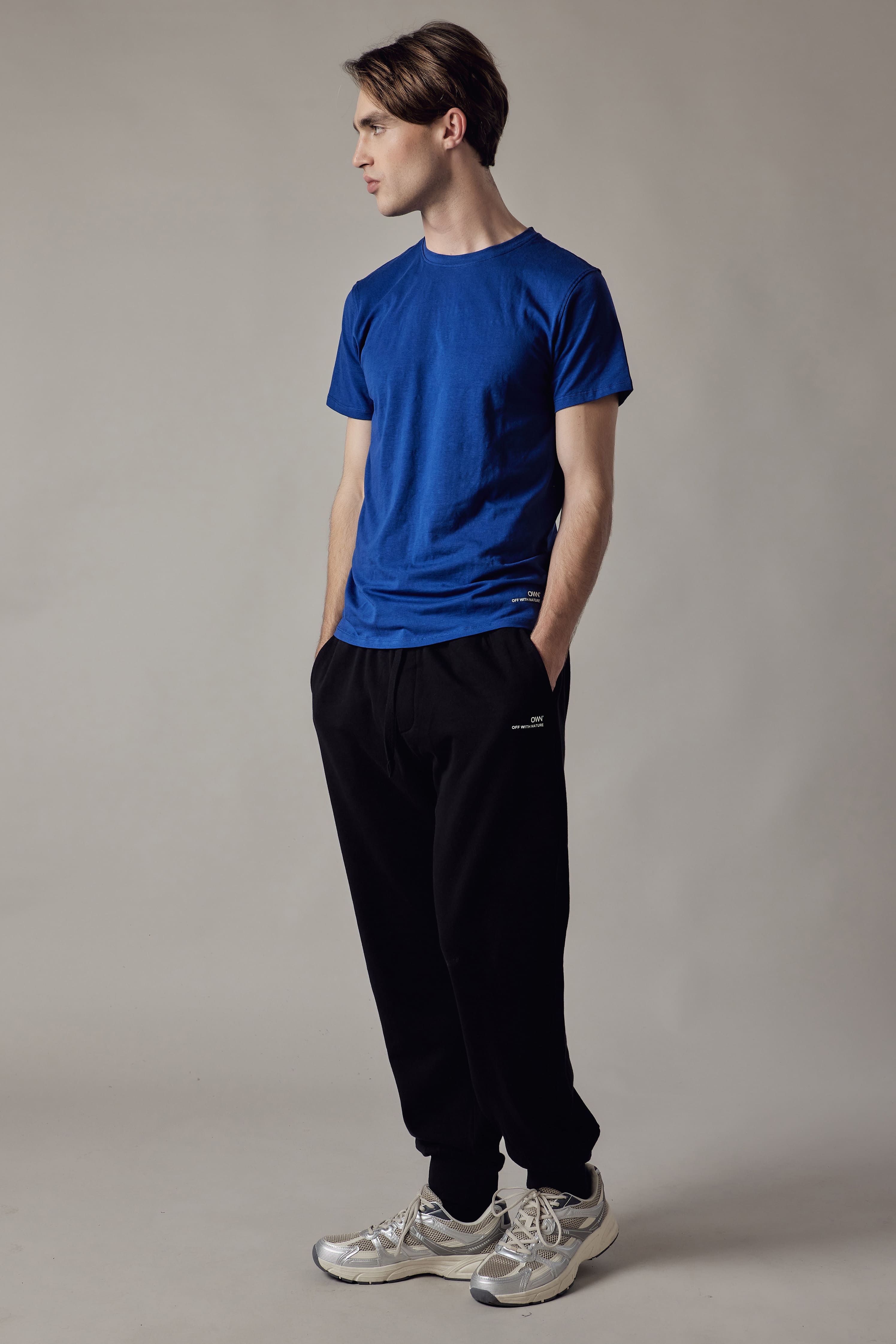 T-Shirt Girocollo Elasticizzata Blu Royal