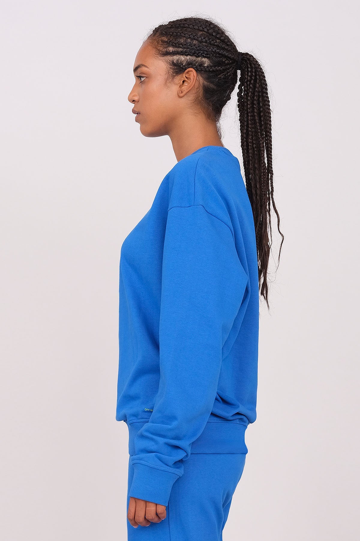 Unisex Cobalt Blue Oversized Crewneck Sweatshirt