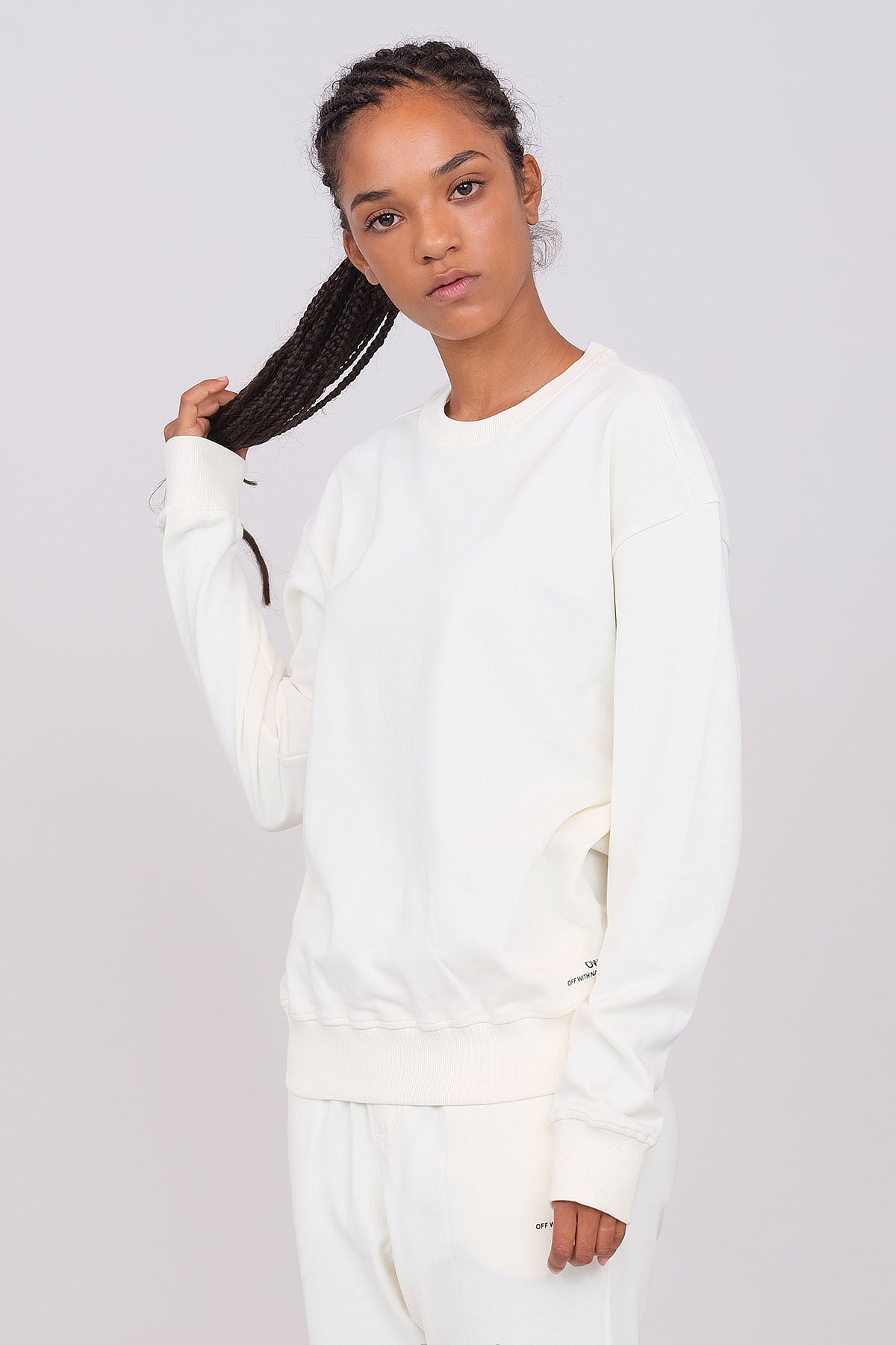 Unisex Oversized Crew Neck Sweatshirt Butter