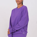 Unisex Oversized Crewneck Sweatshirt Purple