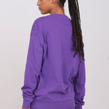 Unisex Oversized Crewneck Sweatshirt Purple