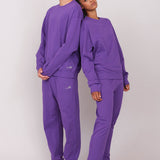 Unisex Oversized Crewneck Sweatshirt Purple
