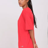 Unisex Oversize Crew Neck T-Shirt Red