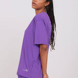 Unisex Oversized Crew Neck T-Shirt Purple