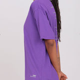 Unisex Oversized Crew Neck T-Shirt Purple