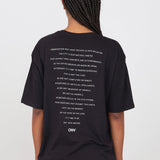 Unisex Oversized Crew Neck T-Shirt Black