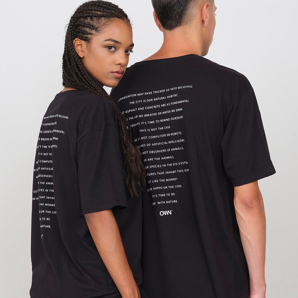 Unisex oversized crew-neck t-shirt