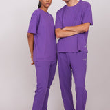 Unisex Oversized Crew Neck T-Shirt Purple