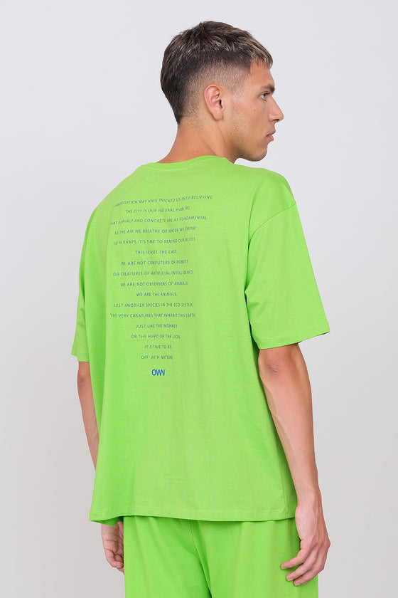 T-shirt girocollo oversize unisex