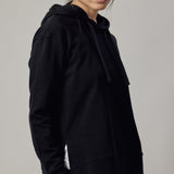 Black Hoodie with Side Slits