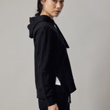 Black Hoodie with Side Slits