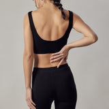 Active Biker Set + Black Sports Top