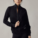 Felpa con Zip Nero