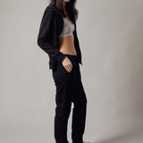 Straight Black Joggers