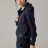 Felpa con Cappuccio e Zip Blu
