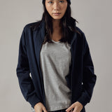 Felpa Felpata con Zip Blu