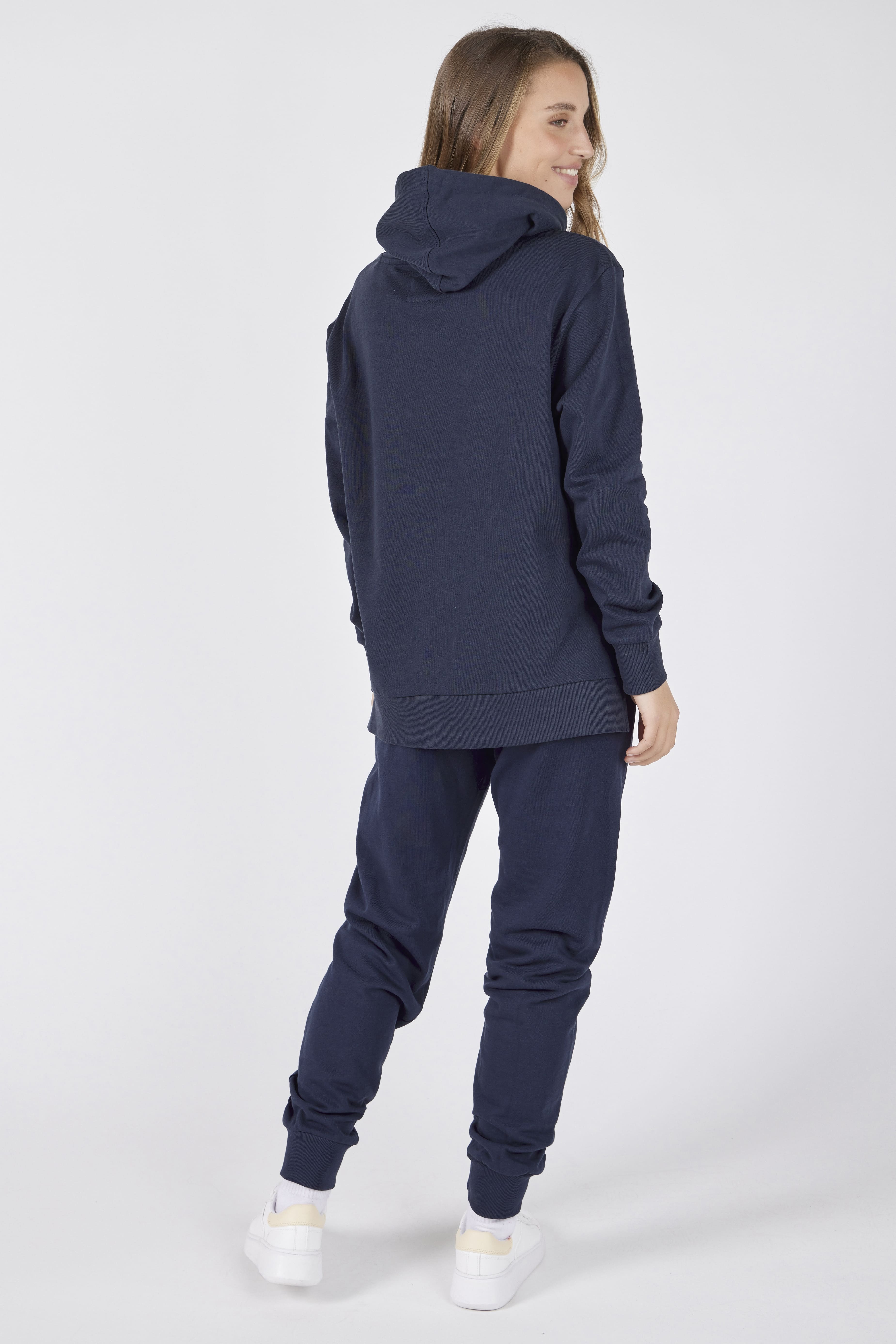 Hooded Sweatshirt with Side Slits + Fleece Joggers Set