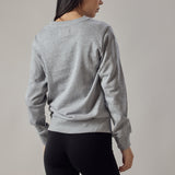 Felpa Girocollo Grigio Chiaro Melange
