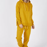 Set Felpa Felpata Cappuccino e Spacchi Laterali + Joggers Felpati