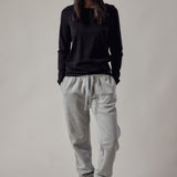Joggers Felpati Grigio Chiaro Melange