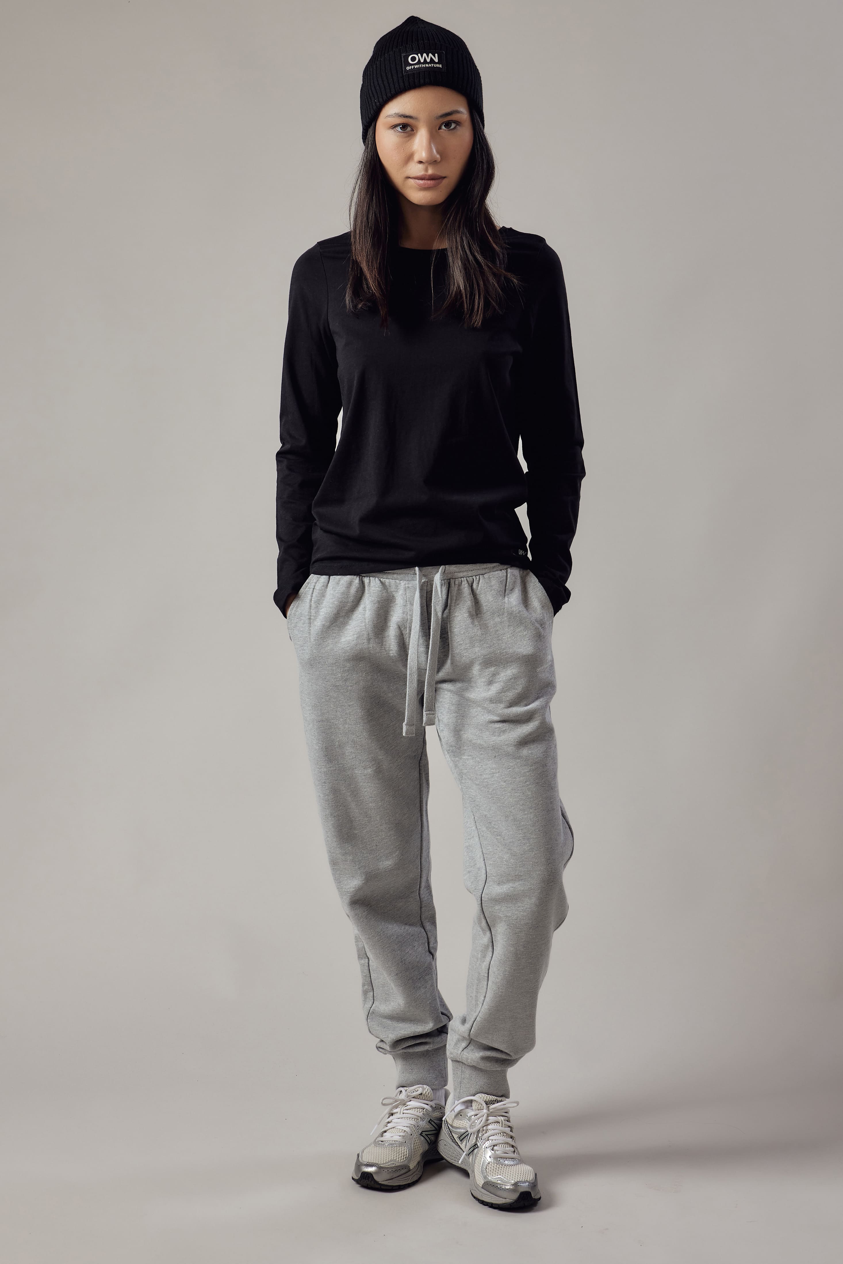 Joggers Felpati Grigio Chiaro Melange
