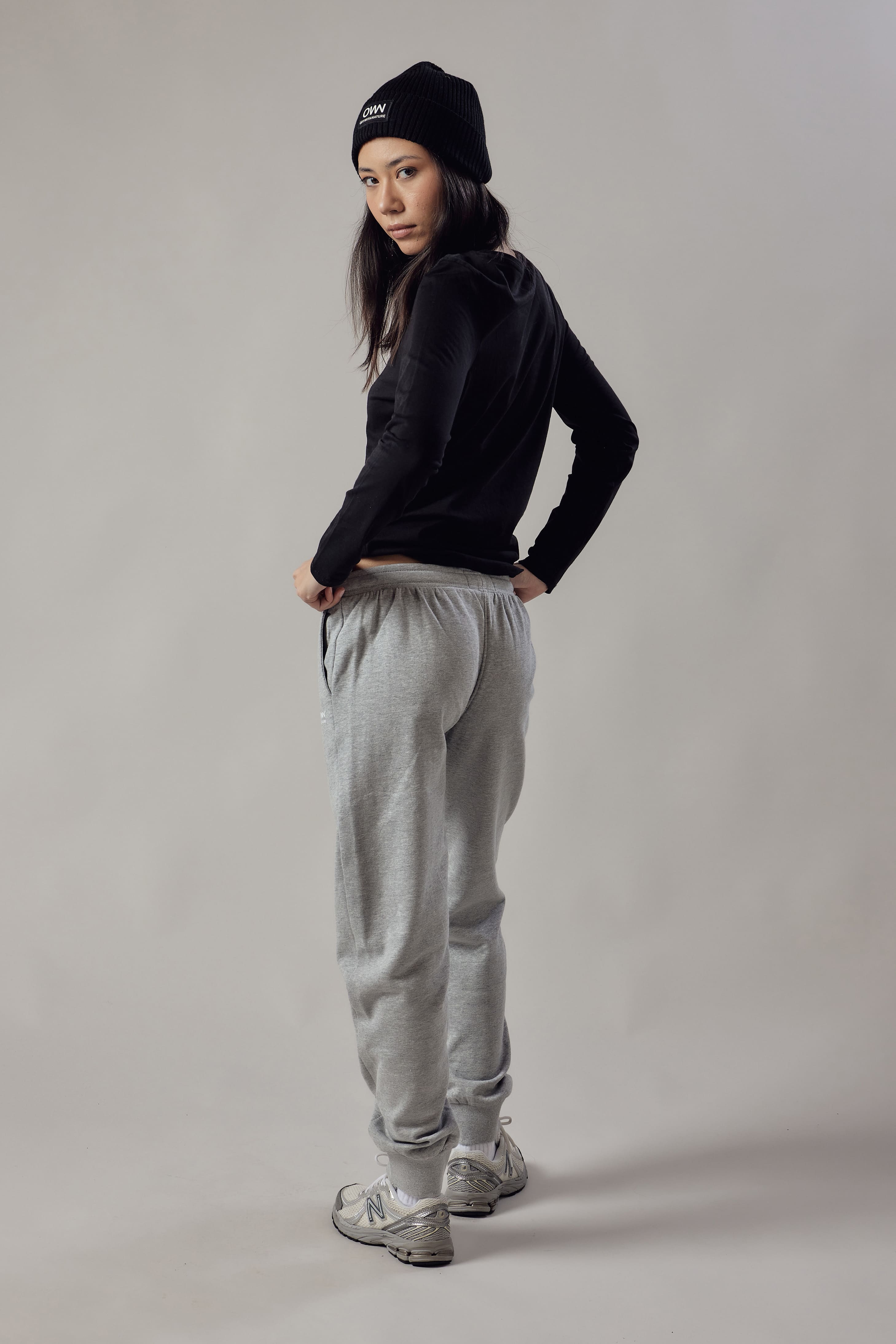 Joggers Felpati Grigio Chiaro Melange