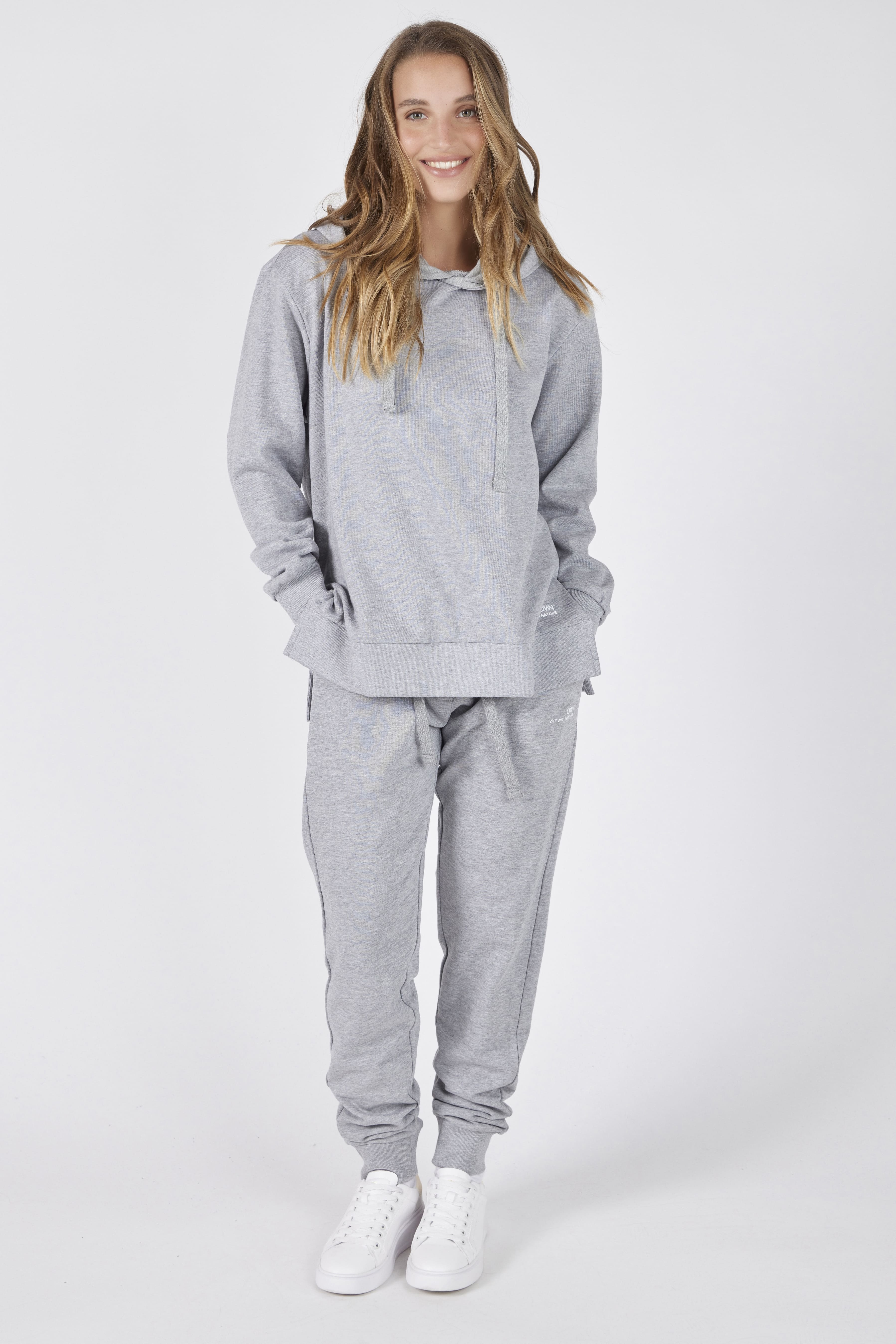 Hooded Sweatshirt with Side Slits + Fleece Joggers Set
