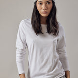 T-Shirt a Manica Lunga Bianco
